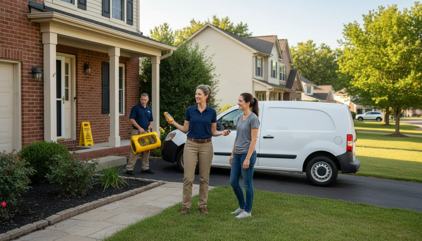 Residential water damage restoration in Otoe, NE